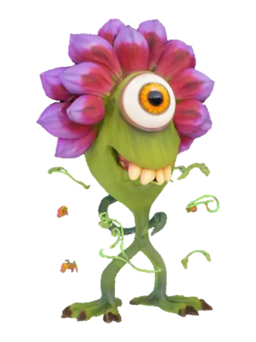 3D model for flower monster one big eyeball, #garden#