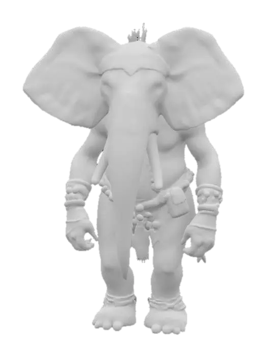 3D model for Elephant human hybrid 