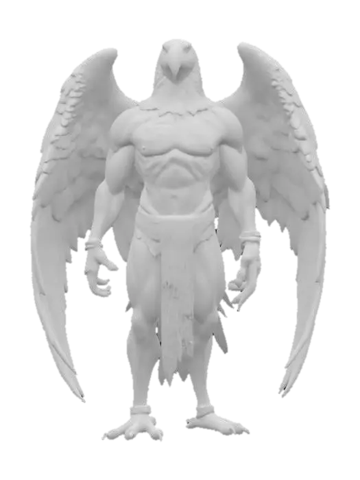 3D model for Hawk human hybrid 