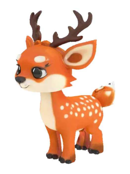 3D model for Deer red panda hybrid 