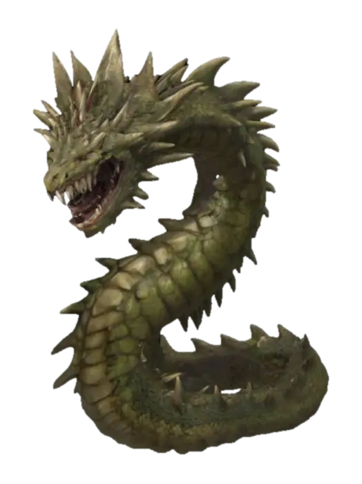 Desert Apex Serpent 3D model, vytvořený pomocí AI