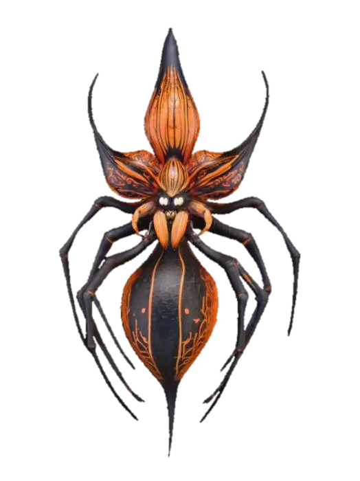 3D model for #Halloween2025#, orchid spider