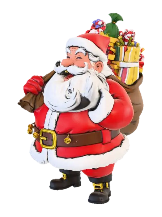 Santa - Tradition 3D model, vytvořený pomocí AI