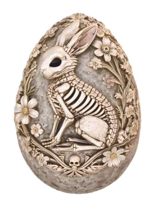 3D model for Floral Skeleton Bunny Easter Egg, #EasterEgg2026#