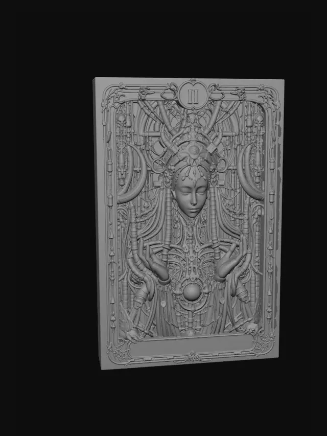 3D model for The High Priestess