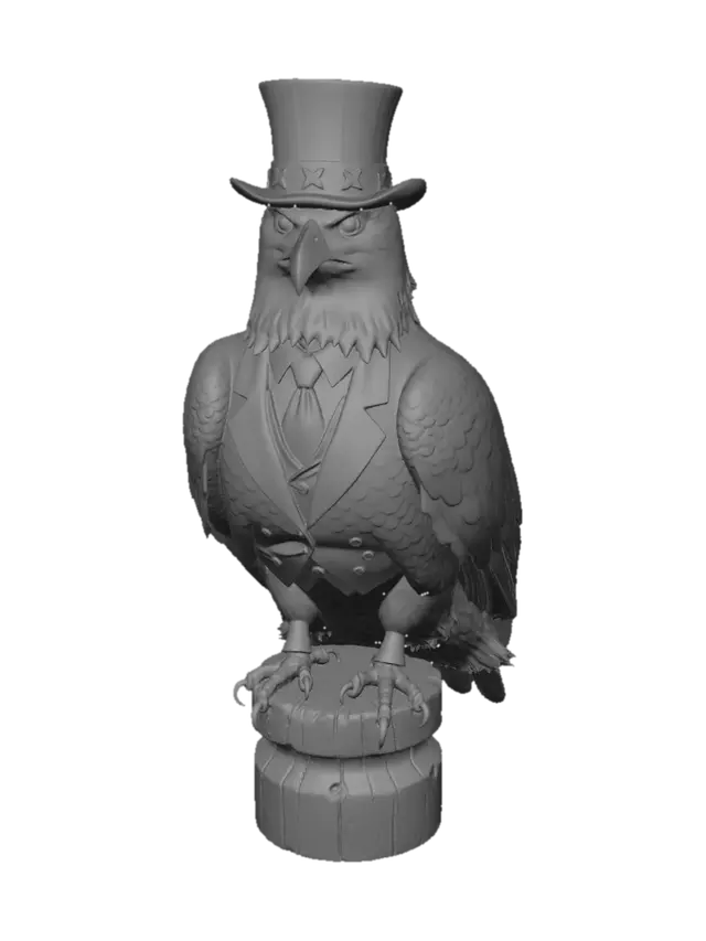 3D model for Patriotic Eagle on the Peak