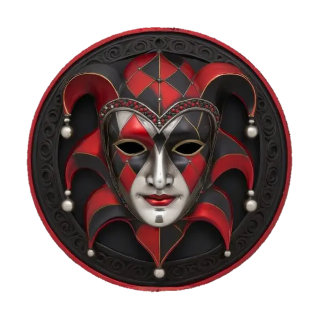 Harlequin Masquerade, #emblem# のAI生成3Dモデル
