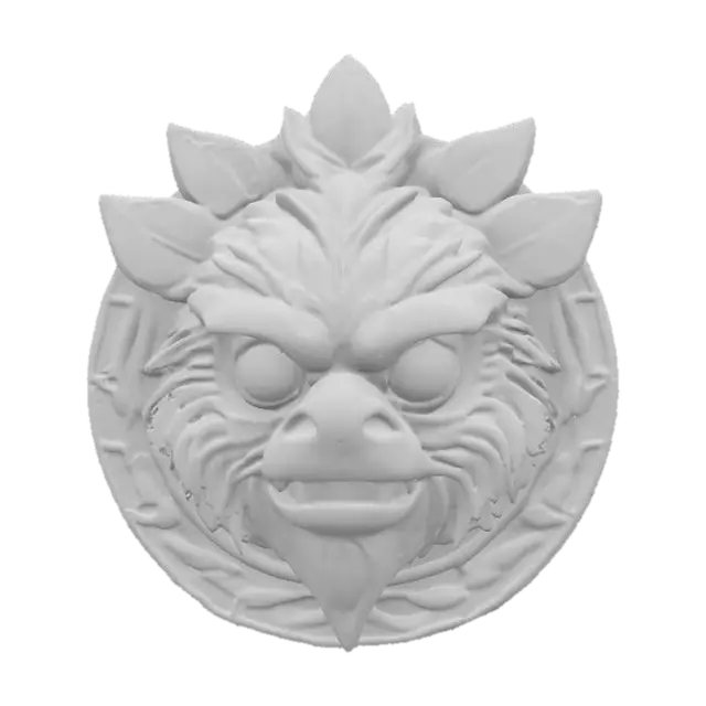 3D model for #emblem#, ewok emblem 