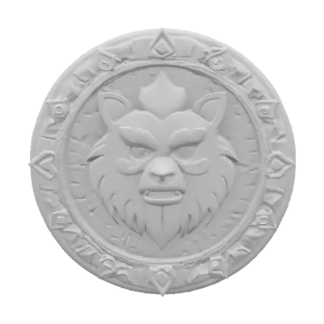 3D model for #emblem#, ewok emblem 