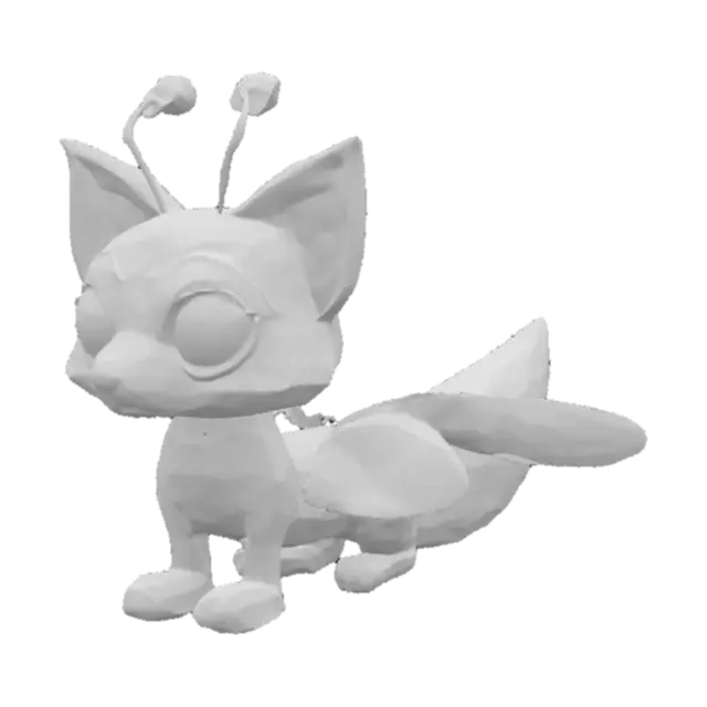 3D model for Ladybug Fox Fusion, #SketchTo3D#