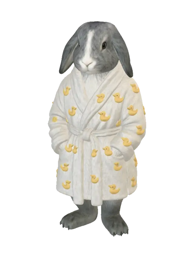 3D model for Bathrobe Bunny with Duck Prints
