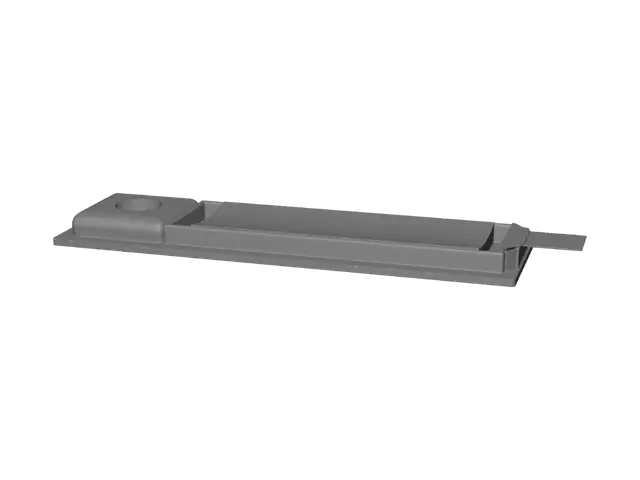 3D model for Rusty rectangular metal component