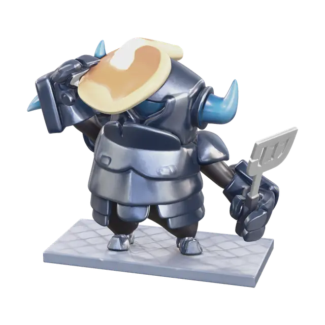 Clash Royale 3D model, vytvořený pomocí AI