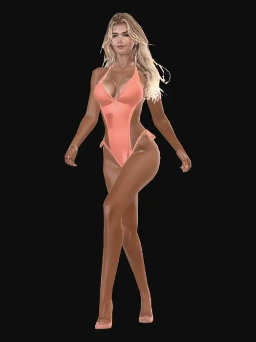3D model for Poolside Coral Glow