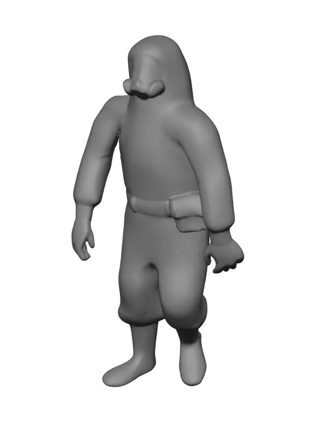 3D model for Yellow Hazmat Suit