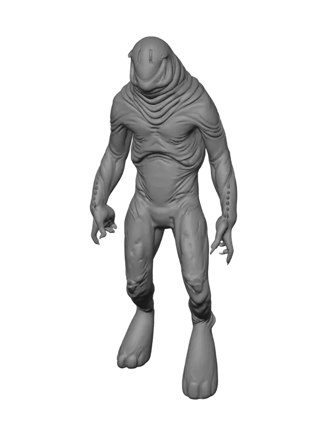 3D model for Wrinkled Alien