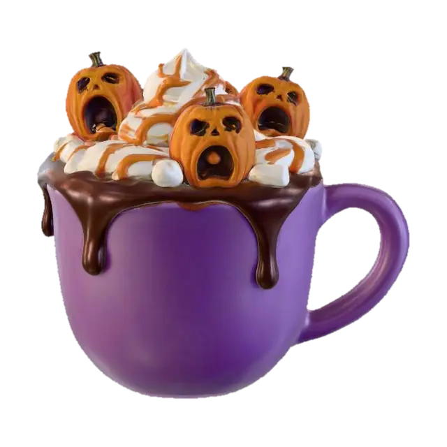 3D model for #Halloween2025#,Haunting Cocoa Delight