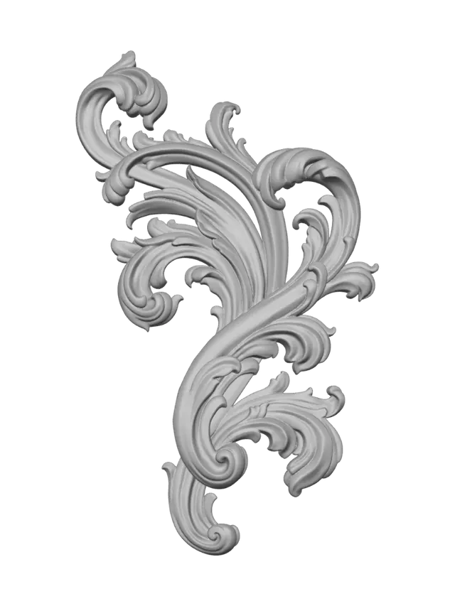 3D model for Acanthus Scroll
