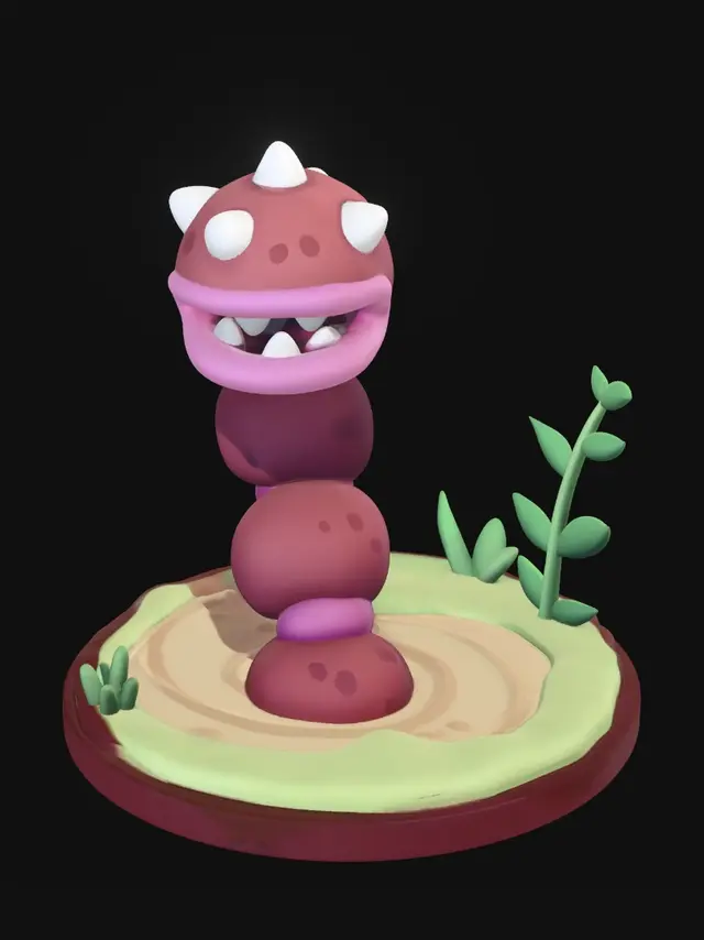 3D model for Rosy Wobbleworm