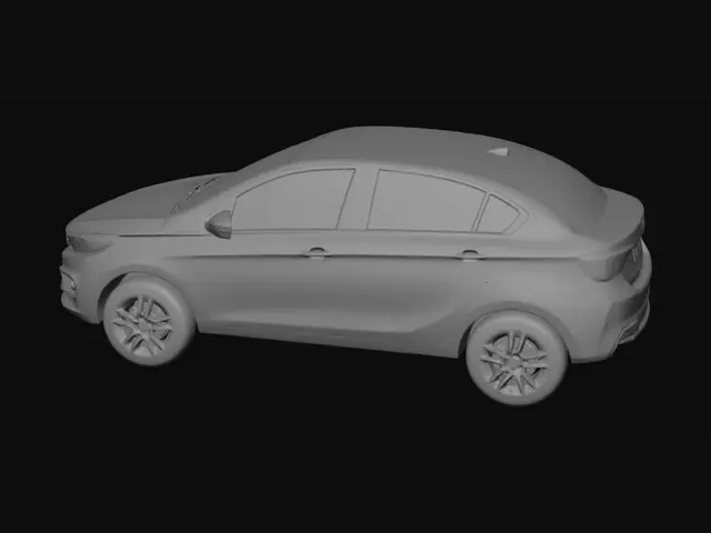 3D model for Blue Tata Tigor