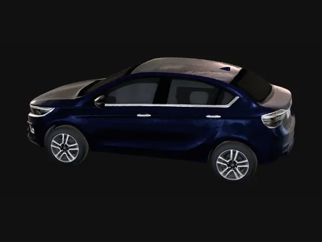 3D model for Blue Tata Tigor
