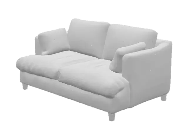 3D model for Worn Comfort couch, ultra realistic, high detailed