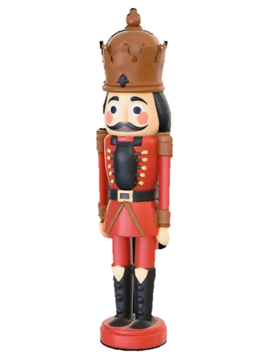 low poly nutcracer stylized, #Christmas2025# - Nutcracker 3D model, vytvořený pomocí AI