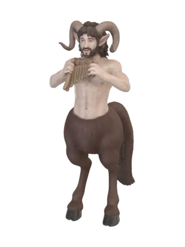 3D model for Satyr Playing Pan Pipes