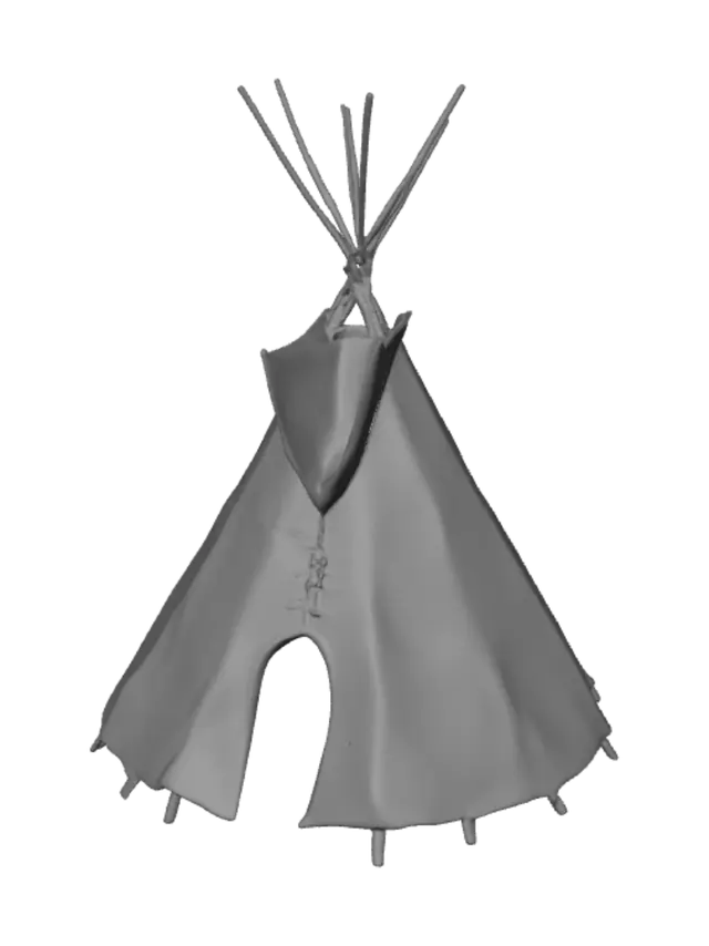 3D model for The Painted Tipi