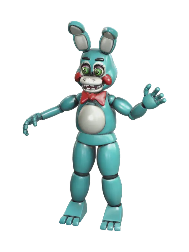 Modern Toy Bonnie - Fnaf 3D model, vytvořený pomocí AI