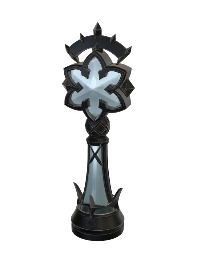 Frost Crown Scepter - Jewelled 3D-model, gegenereerd door AI