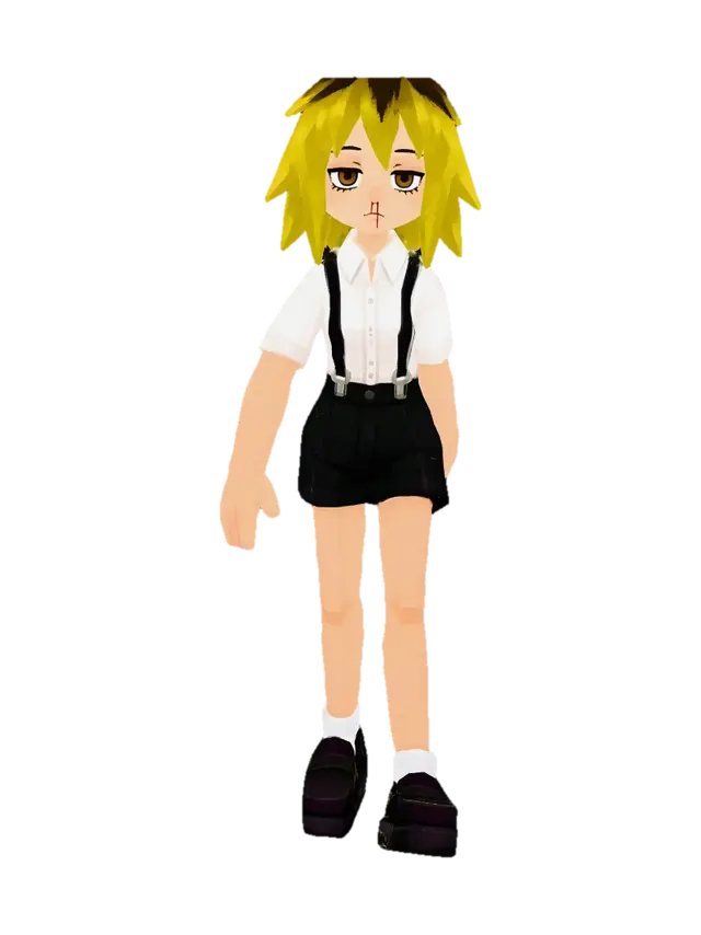 Wounded Innocence - Lowpolly 3D model, vytvořený pomocí AI