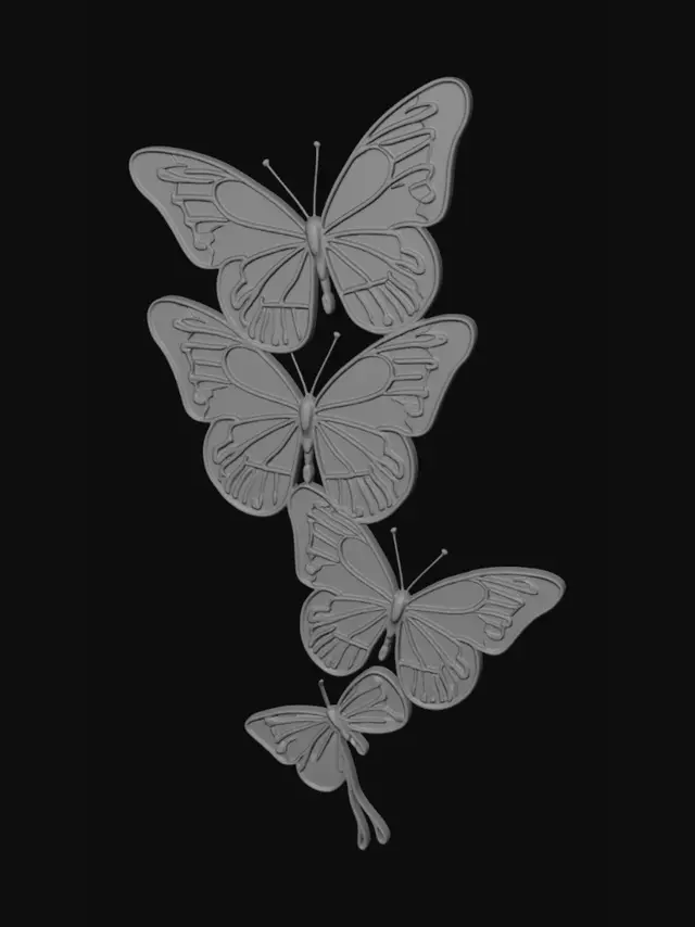 3D model for Butterfly Cascade