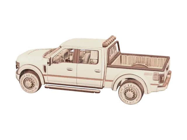 3D model for Weathered Truck 3D Design