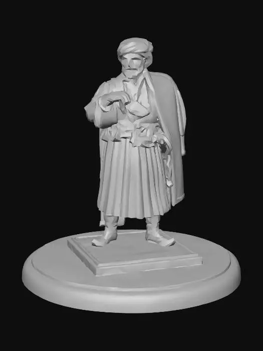 3D model for Turbaned Trader