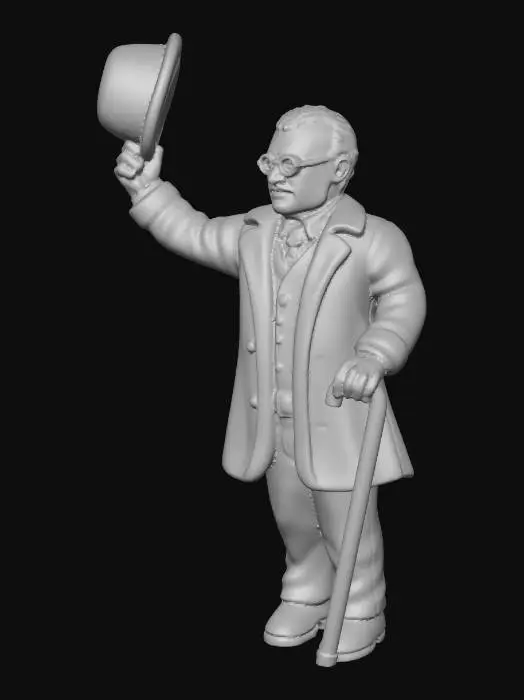 3D model for Tipping Hat Gentleman