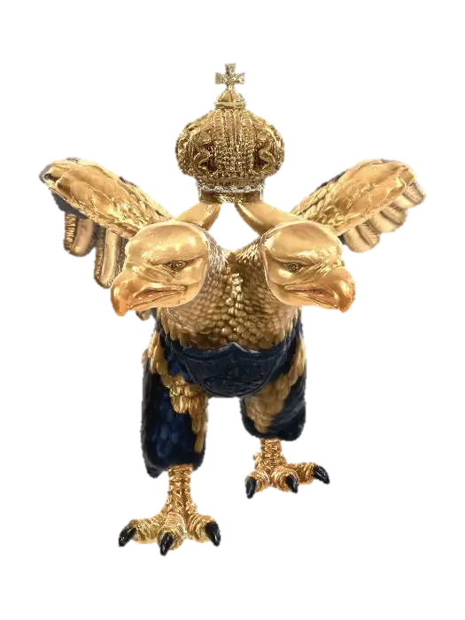 Crowned Double-Headed Eagle - Doubleheaded 3D model, vytvořený pomocí AI