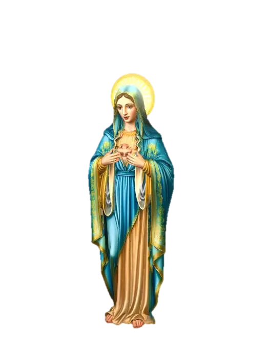 Immaculate Heart of Mary 3D model, vytvořený pomocí AI