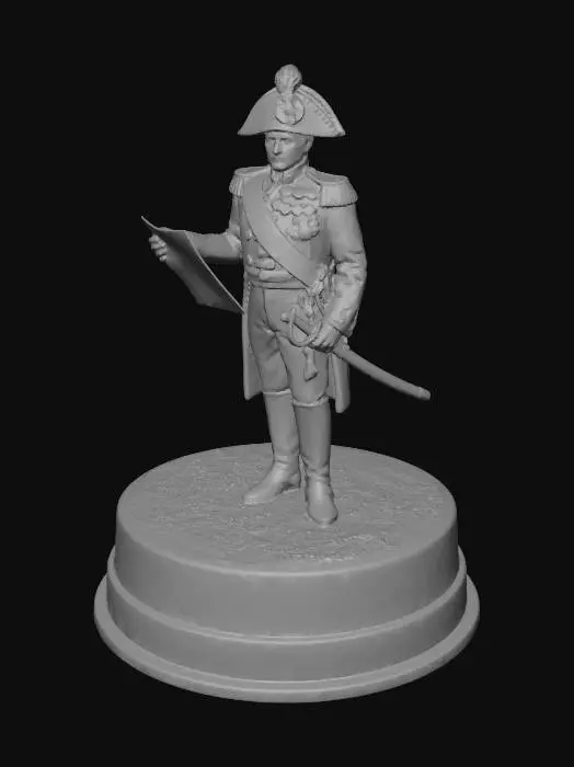 3D model for Napoleonic Cavalry Officer on Horseback