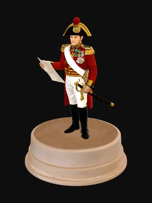 3D model for Napoleonic Cavalry Officer on Horseback
