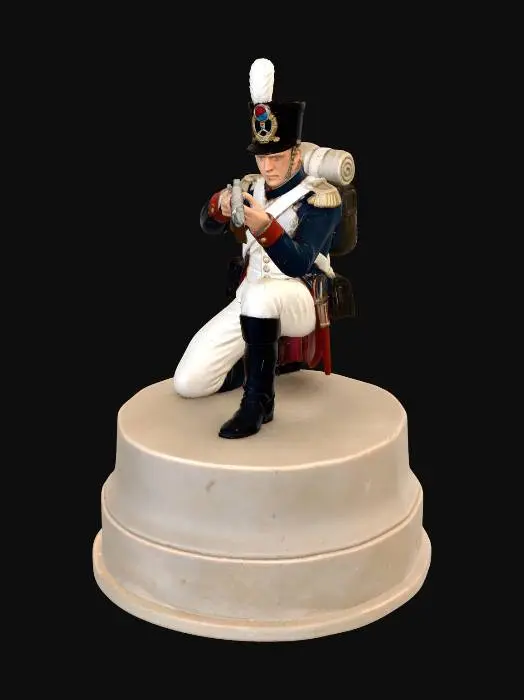 3D model for Napoleonic Cavalry Officer on Horseback