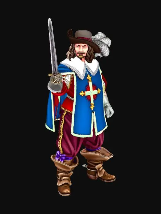 3D model for Royal musketeer 2