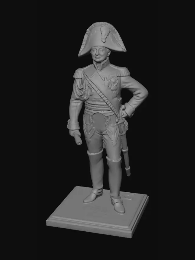 3D model for Napoleonic Cavalry Officer