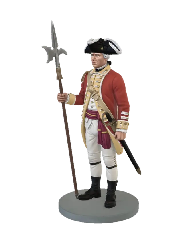 British colonial sergeant 3D model, vytvořený pomocí AI