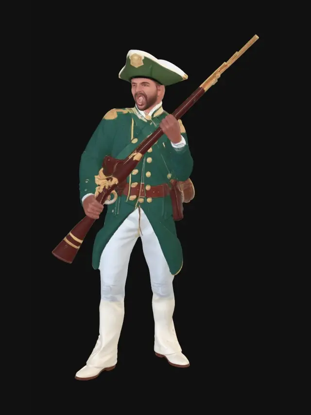 3D model for Royal soldier in French revolution 1789