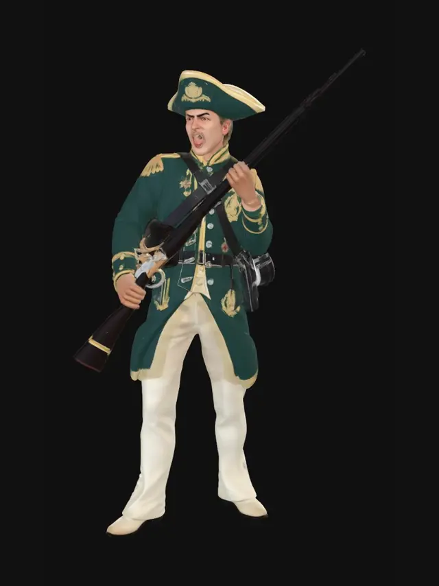 3D model for Royal soldier in French revolution 1789