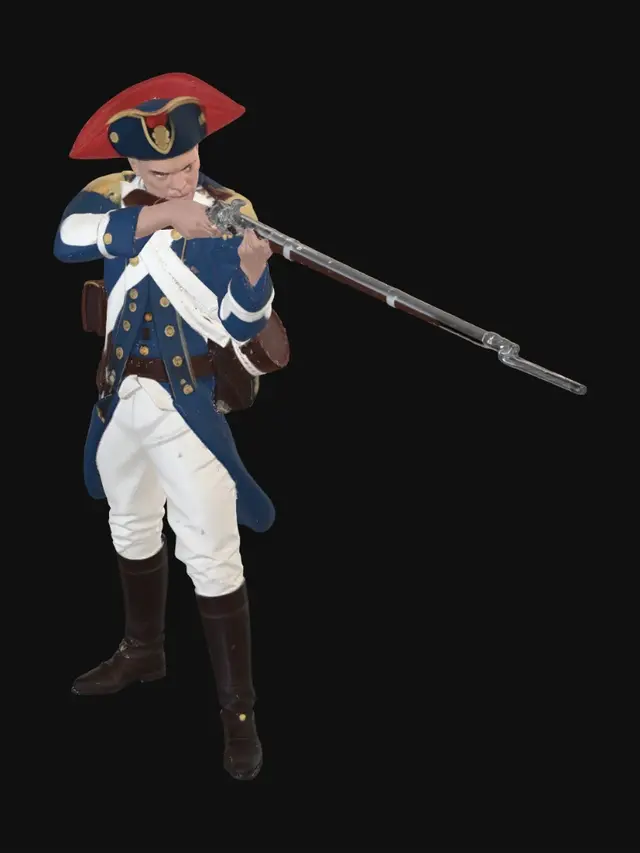 3D model for Royal soldier in French revolution 1789 shooting