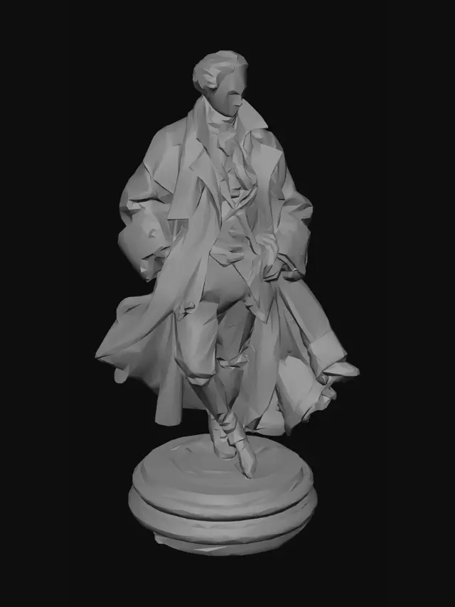 3D model for Marrat protagonist of French revolution
