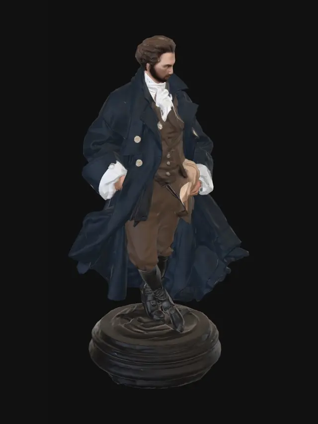 3D model for Marrat protagonist of French revolution