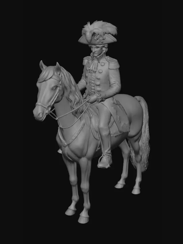3D model for Plumed Cavalier at Versailles